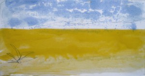 I am enough - Encaustic Monotype